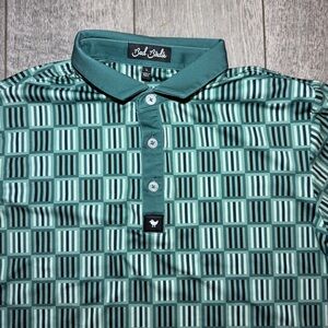 Bad Birdie Greens In Golf Shirt Polo Womens L Green Duck Logo **See measurements